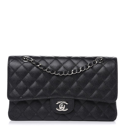 Chanel Caviar Quilted Medium Double Flap Black 1 of 12
