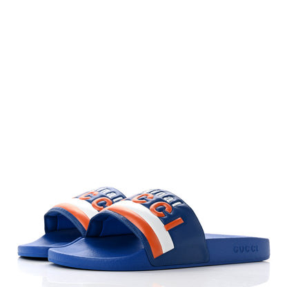 Gucci Nappa Original Gucci Mens Slide Sandals 11 Rio Blue 3 of 8