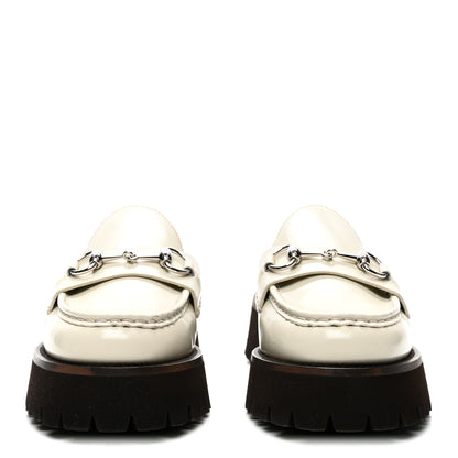 Gucci Cordovan Lux Horsebit Platform Mules 38 Mystic White 2 of 11
