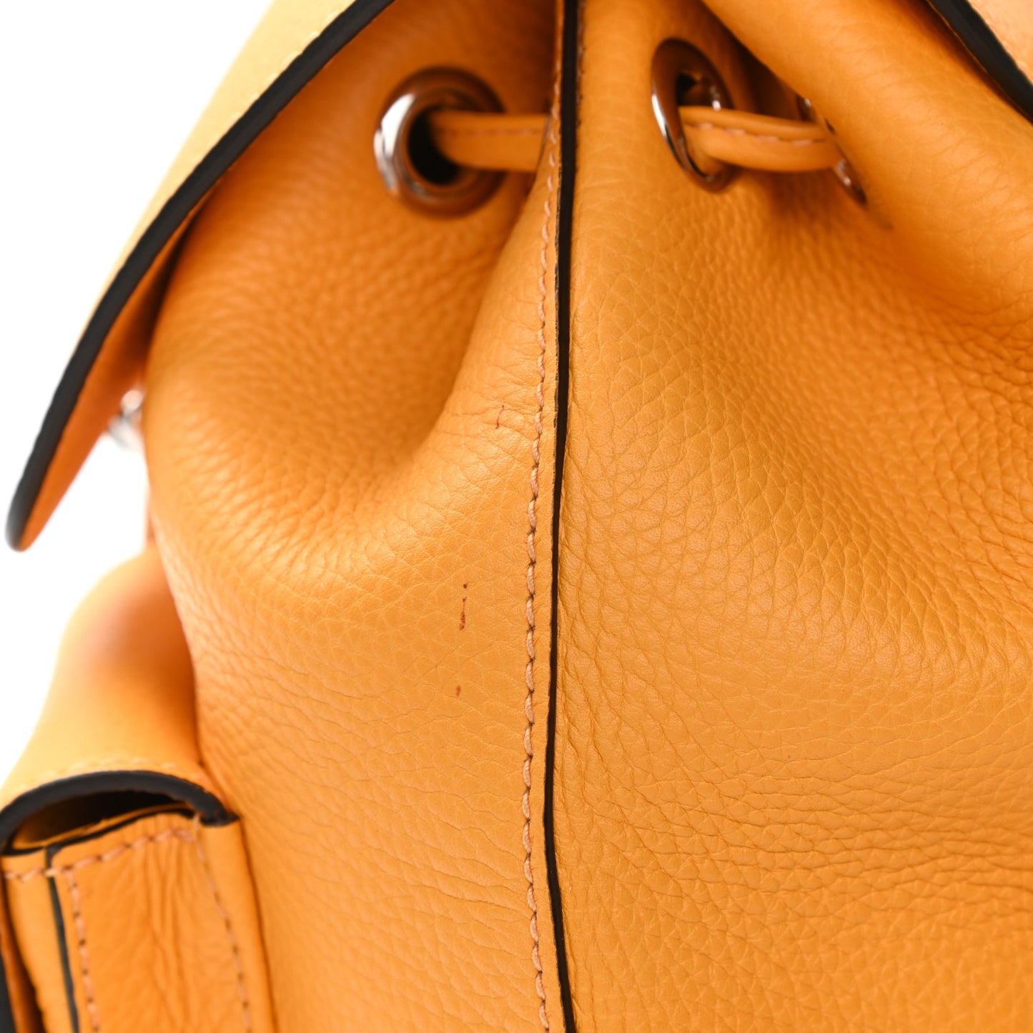 Cellarius Calfskin Medium Bamboo Backpack Orange