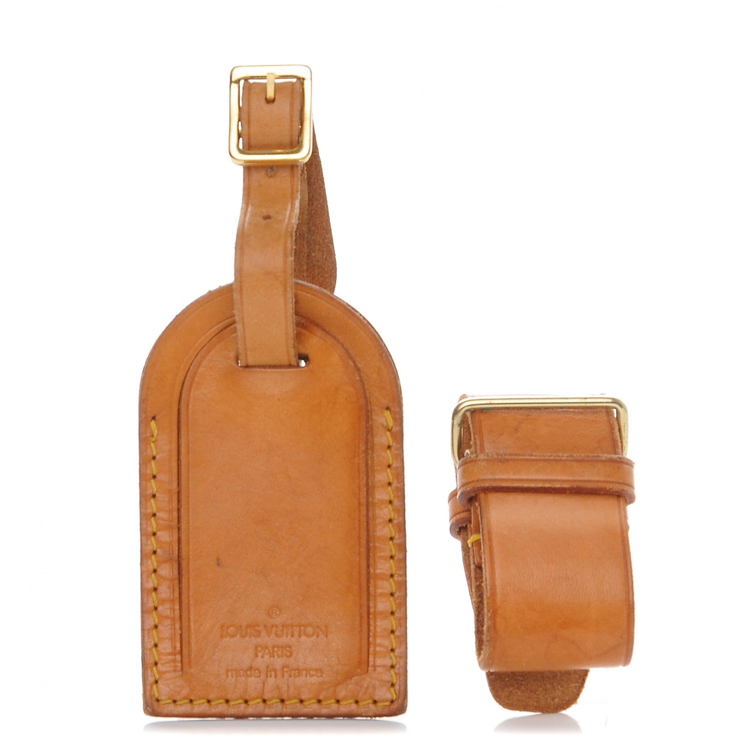 Louis Vuitton Vachetta Leather Luggage Tag and Loop 1 of 4