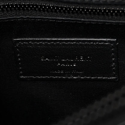 Saint Laurent Calfskin Y Quilted Monogram Monochrome Medium Loulou Chain Satchel Black 6 of 9