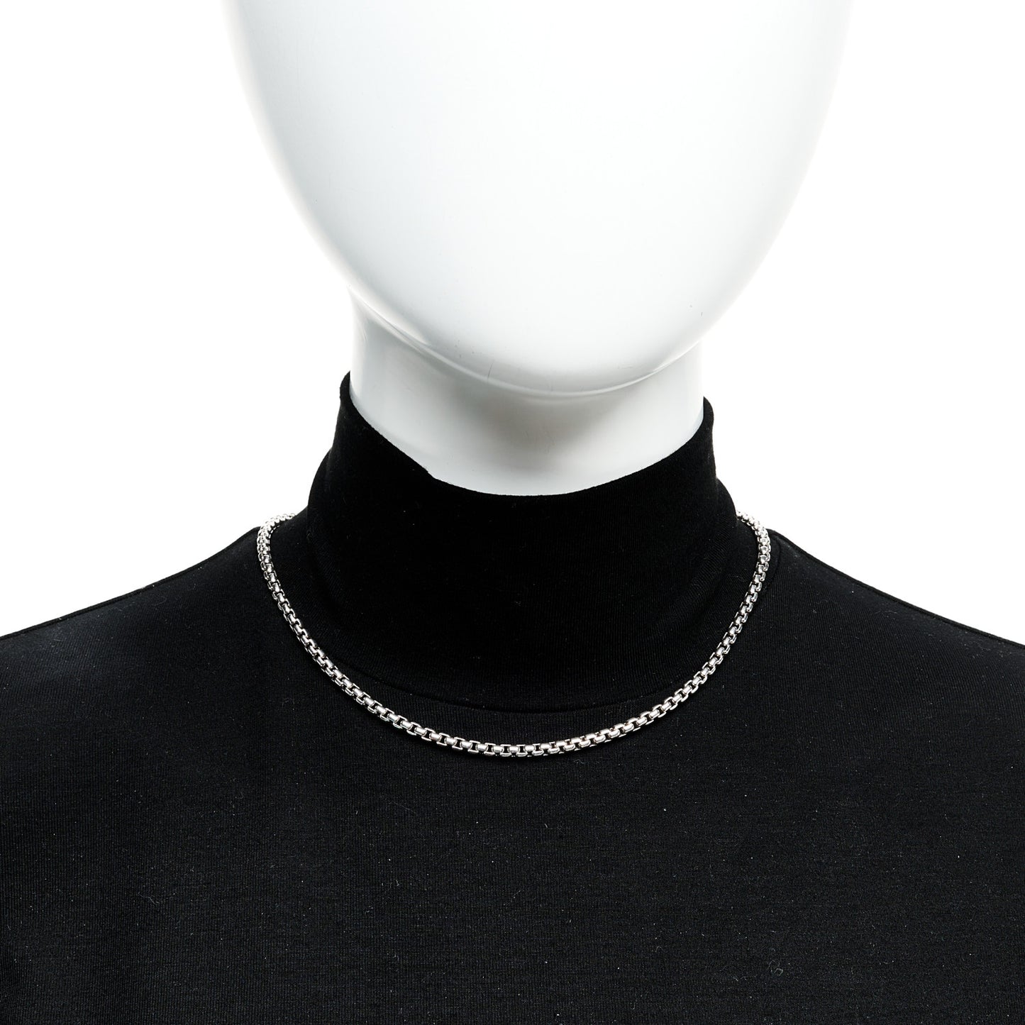 Sterling Silver 14K Yellow Gold 3.6mm Box Chain Necklace 16"
