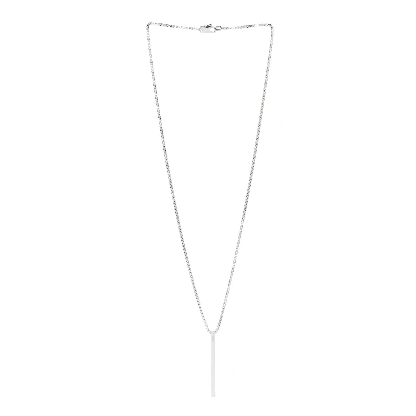 Sterling Silver Bar Pendant Necklace