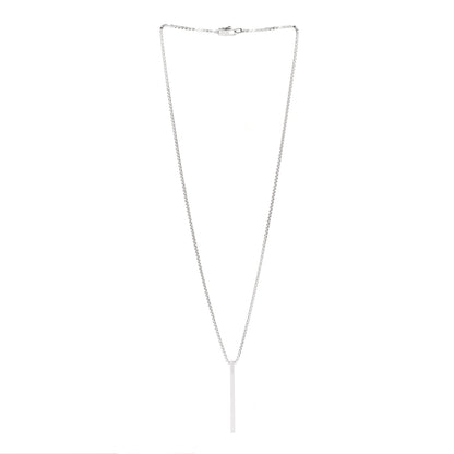 Gucci Sterling Silver Bar Pendant Necklace 2 of 5