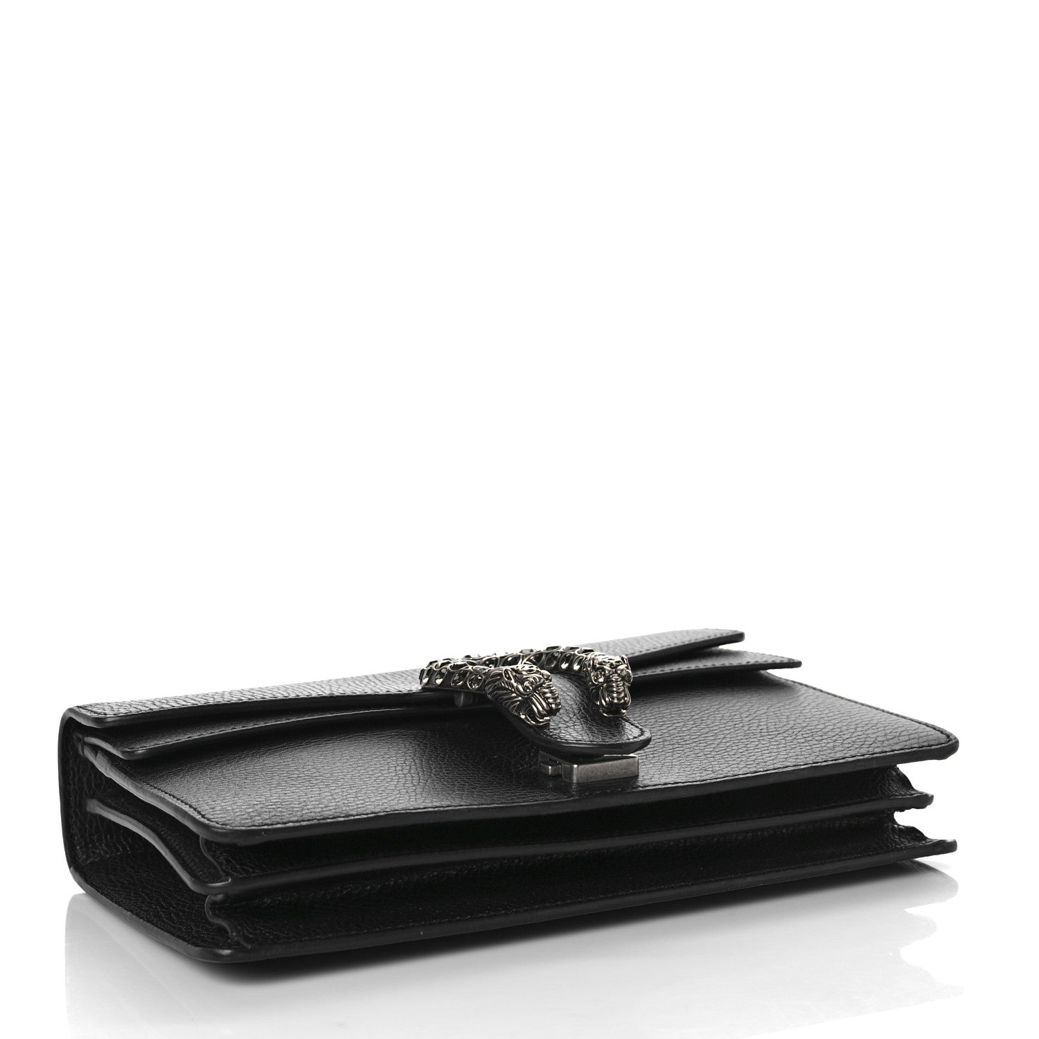 Gucci Pebbled Calfskin Small Dionysus Shoulder Bag Black 4 of 10