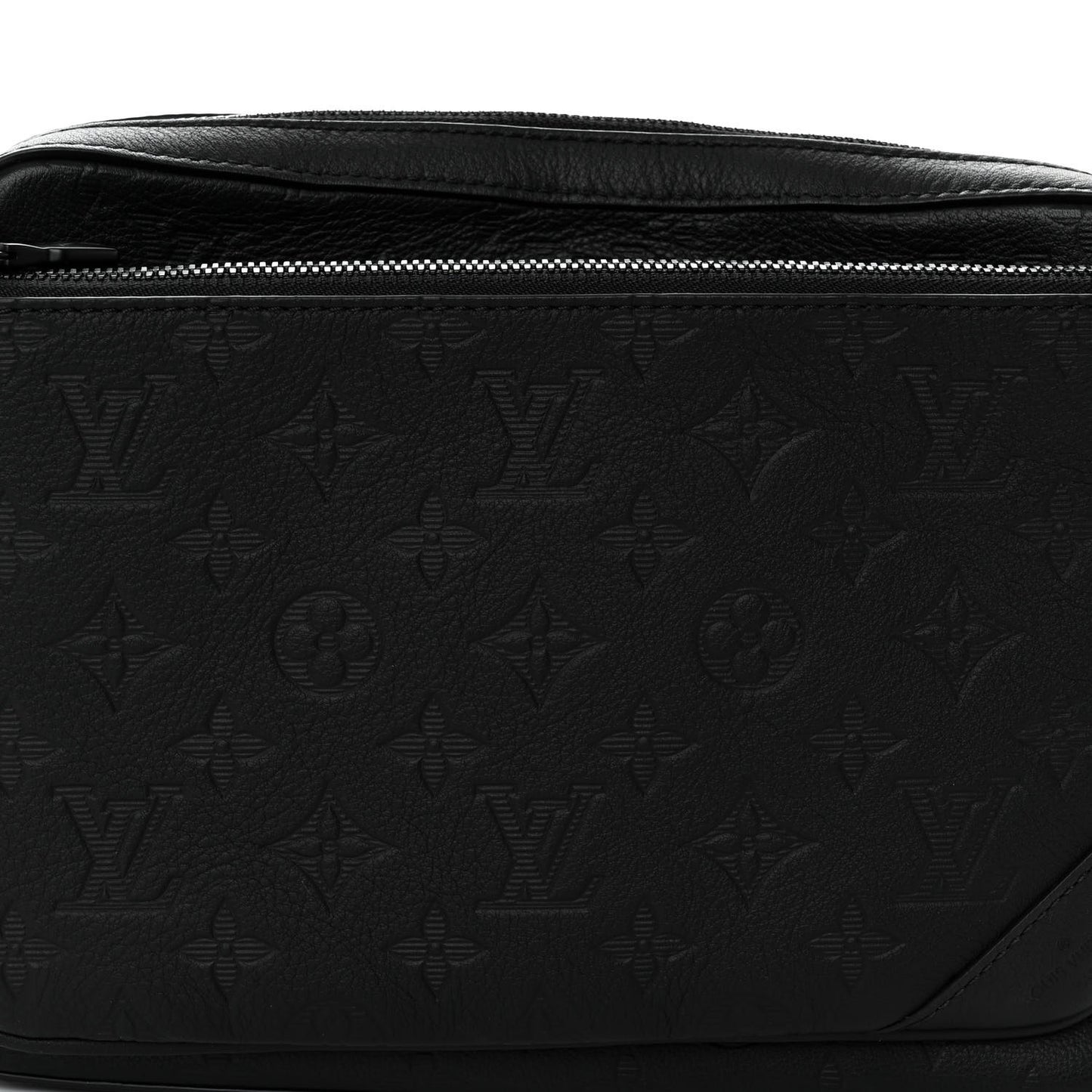Calfskin Monogram Shadow Trio Messenger Black