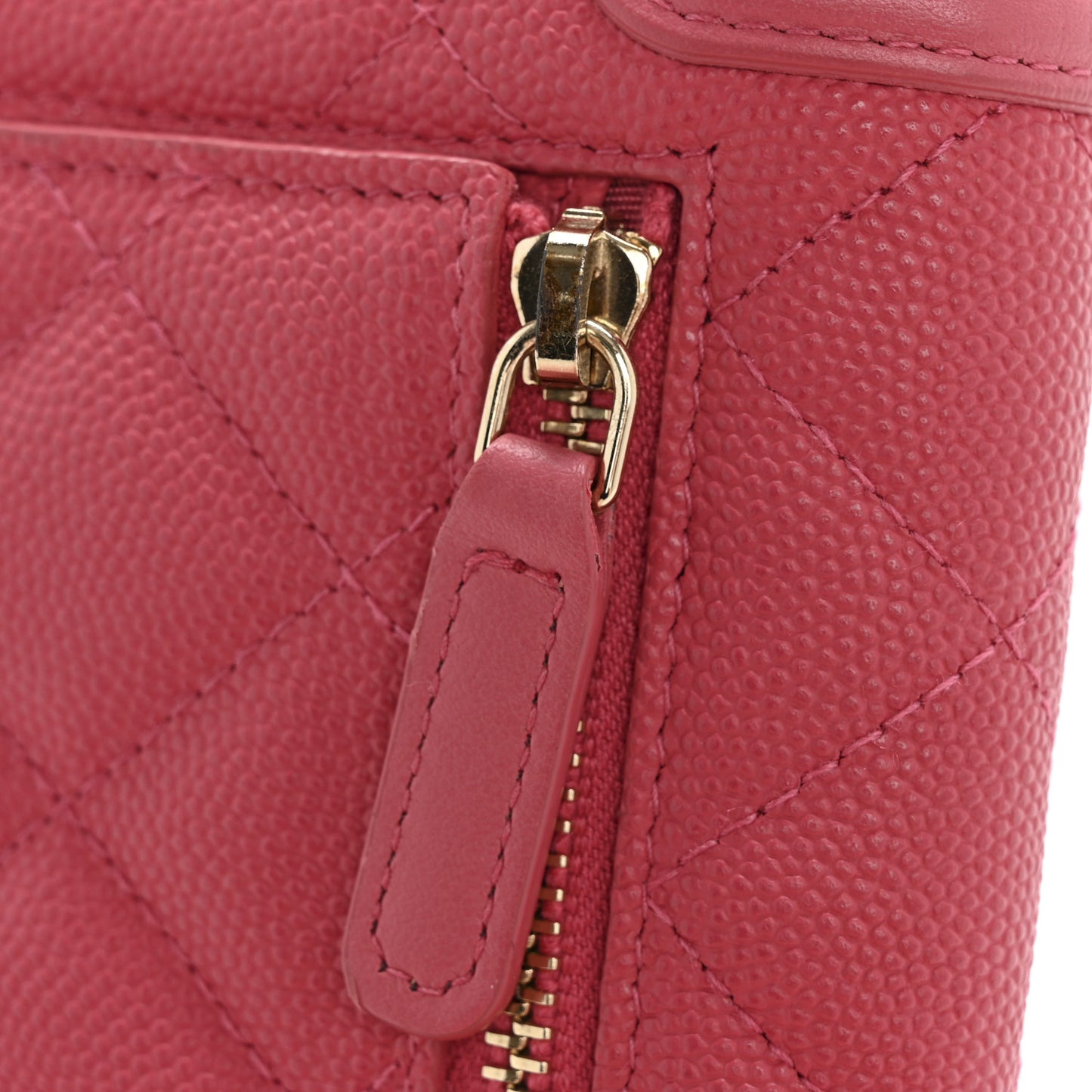 Caviar Quilted Medium Filigree Flap Wallet Pink