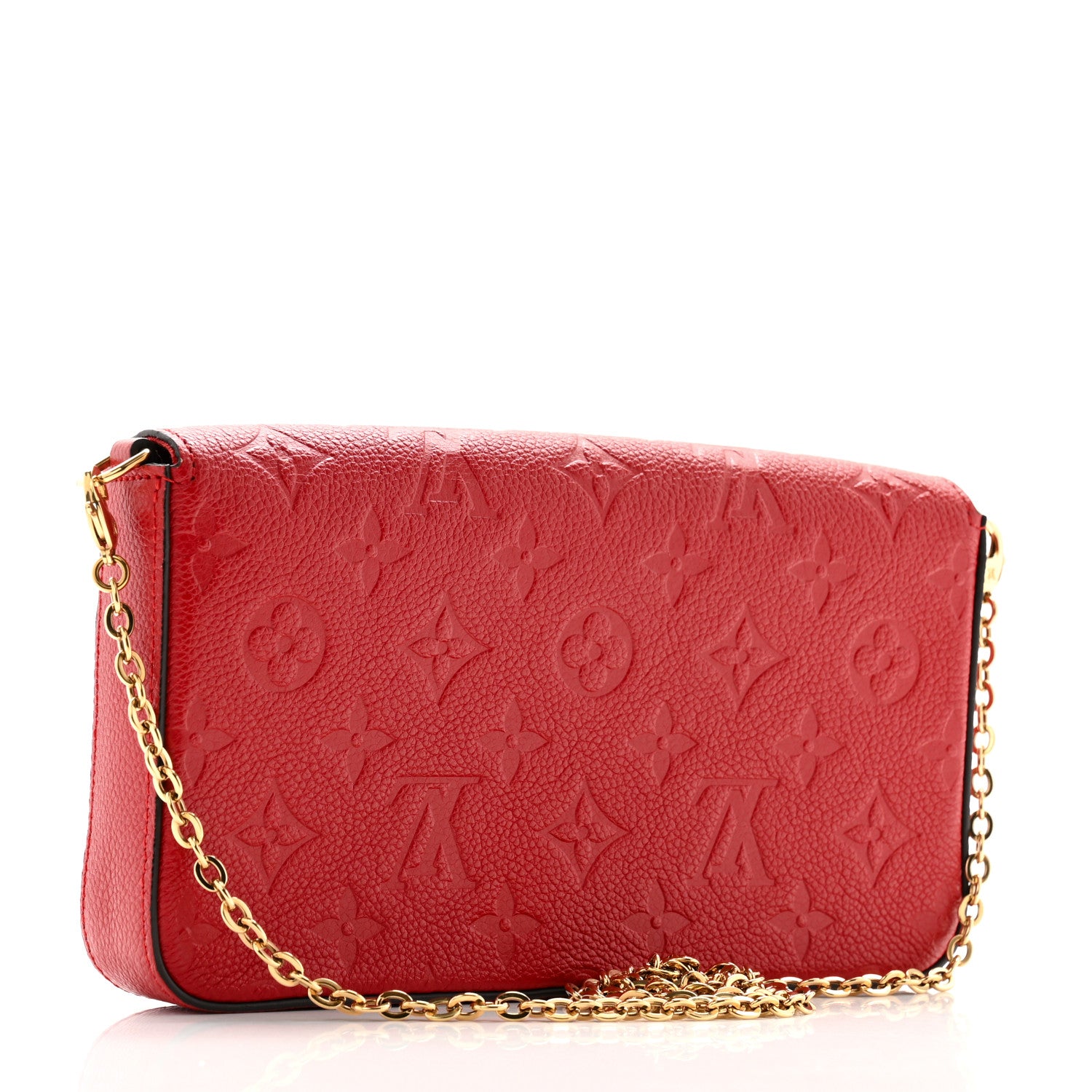 Louis Vuitton Empreinte Pochette Felicie Chain Wallet Scarlet 4 of 11