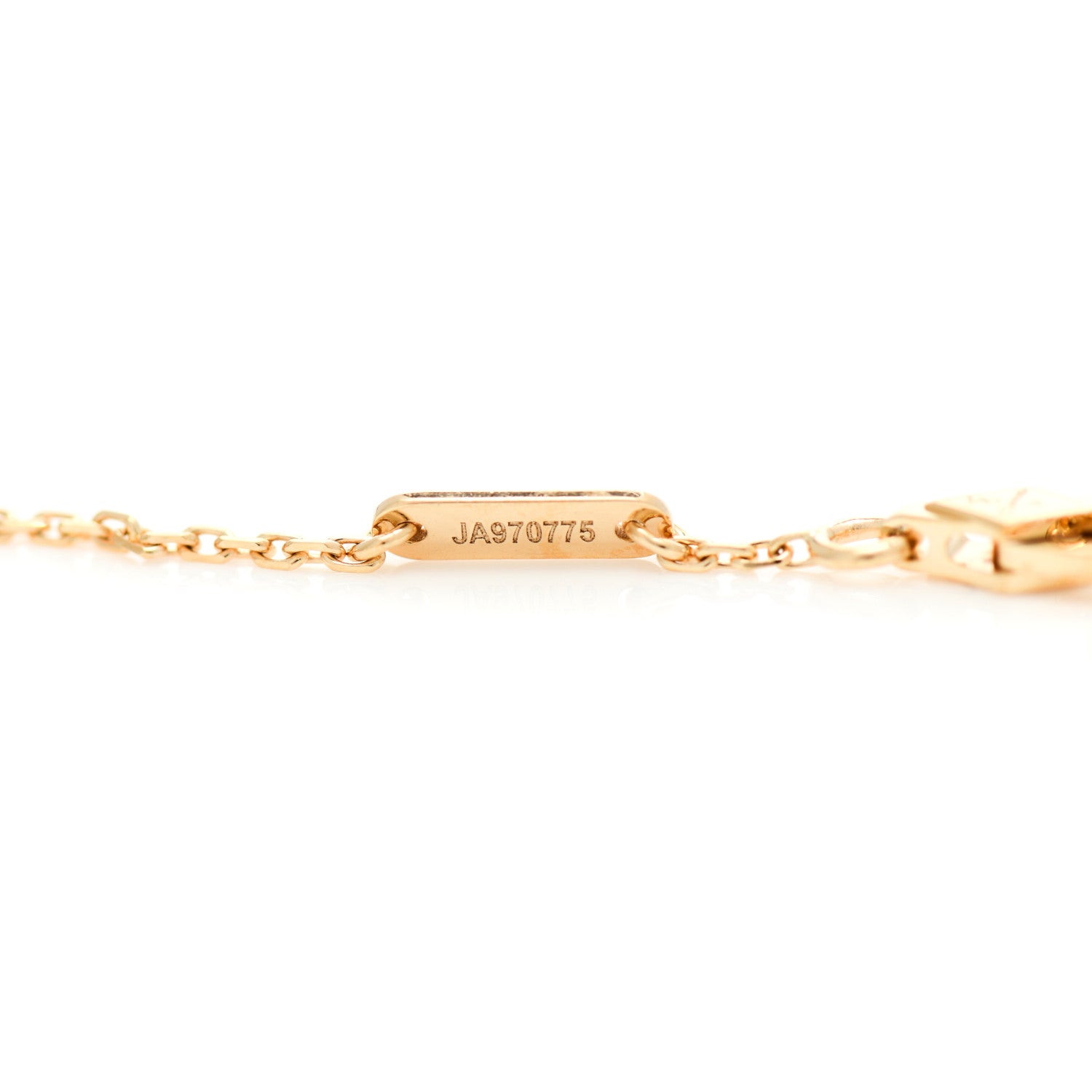 Van Cleef & Arpels 18K Yellow Gold Mother of Pearl Sweet Alhambra Bracelet 4 of 5