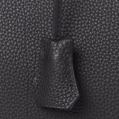 Hermes Togo Verso Birkin 35 Black Bleu Agate 27 of 31