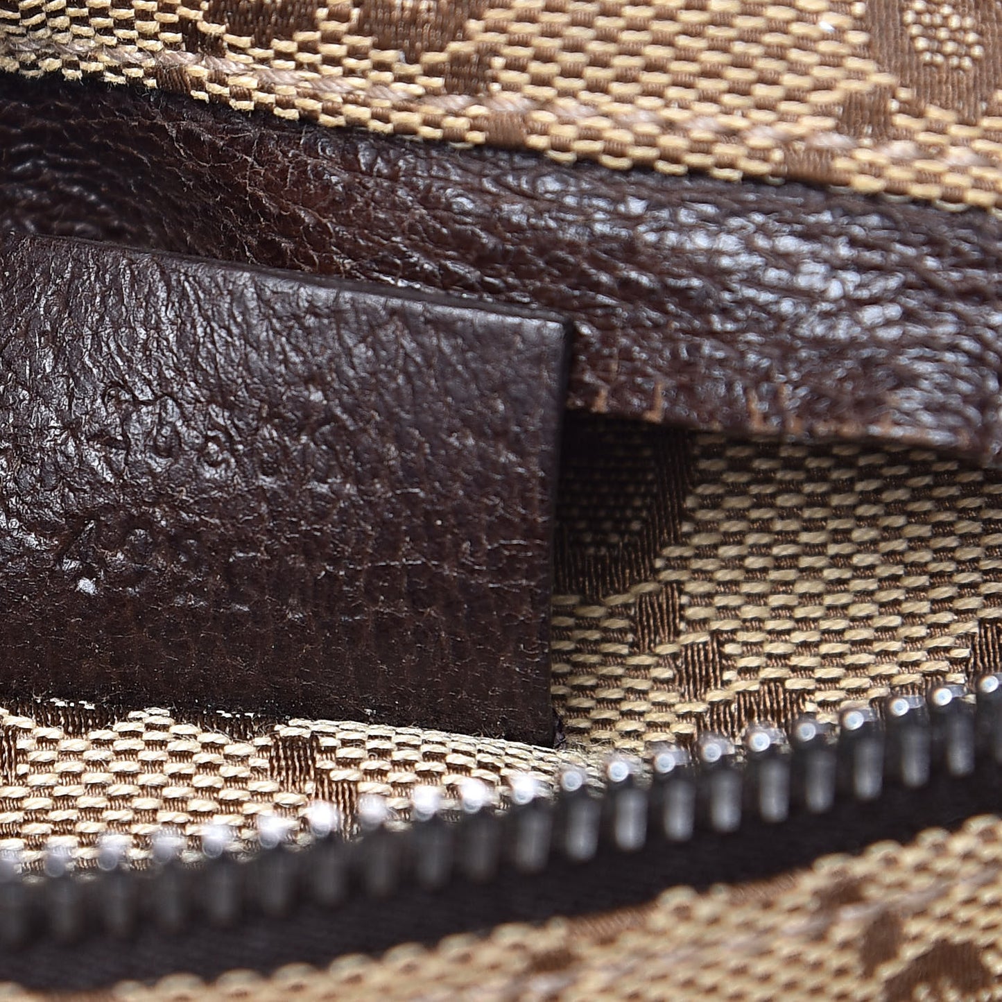 Monogram Web Belt Bag Dark Brown