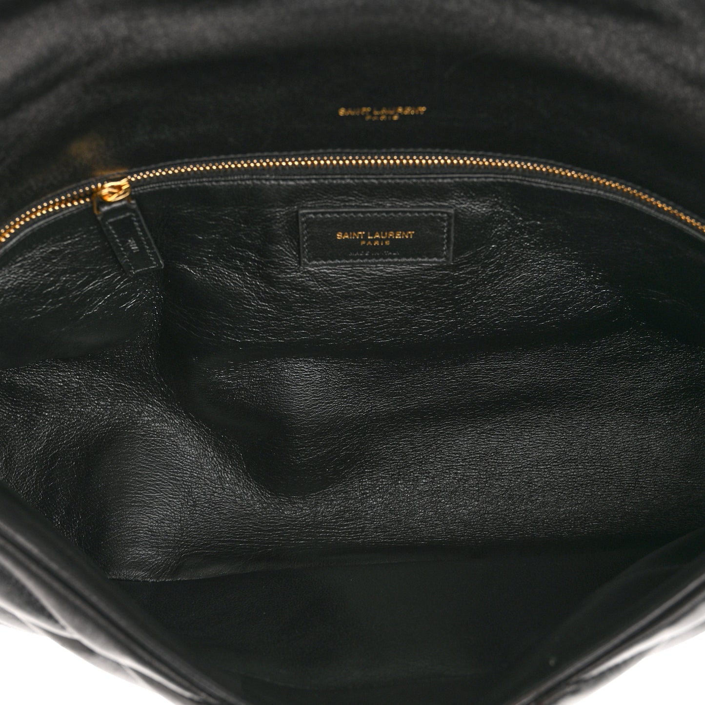 Lambskin Quilted Sade Puffer Envelope Clutch Black