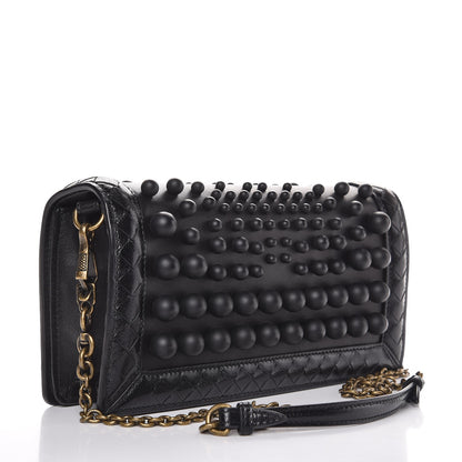 Bottega Veneta Nappa Spheres Knot Clutch Black 3 of 7
