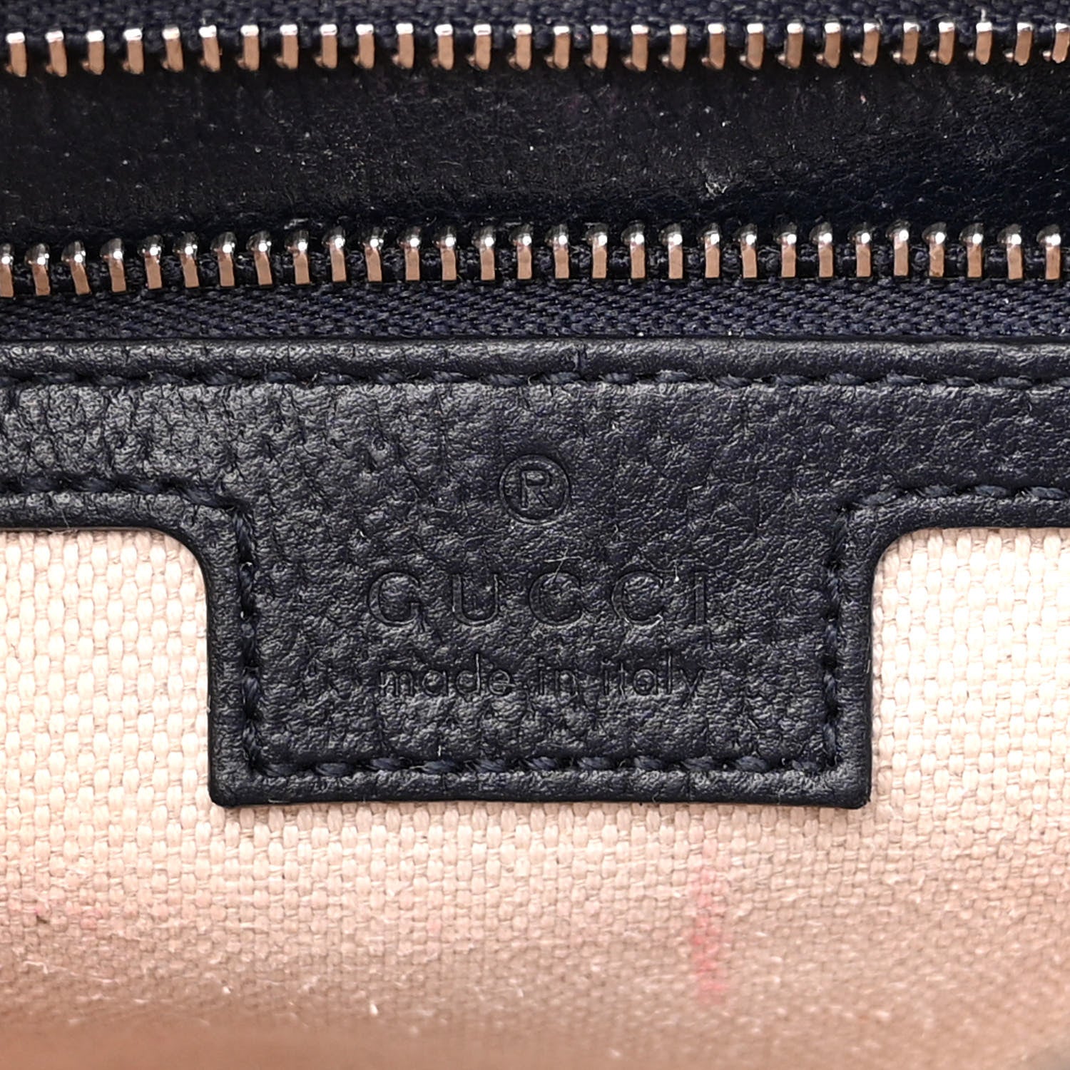 Gucci GG Supreme Monogram Textured Dollar Calfskin Web Studded Mini Ophidia Flap Shoulder Bag Beige Blue 6 of 14