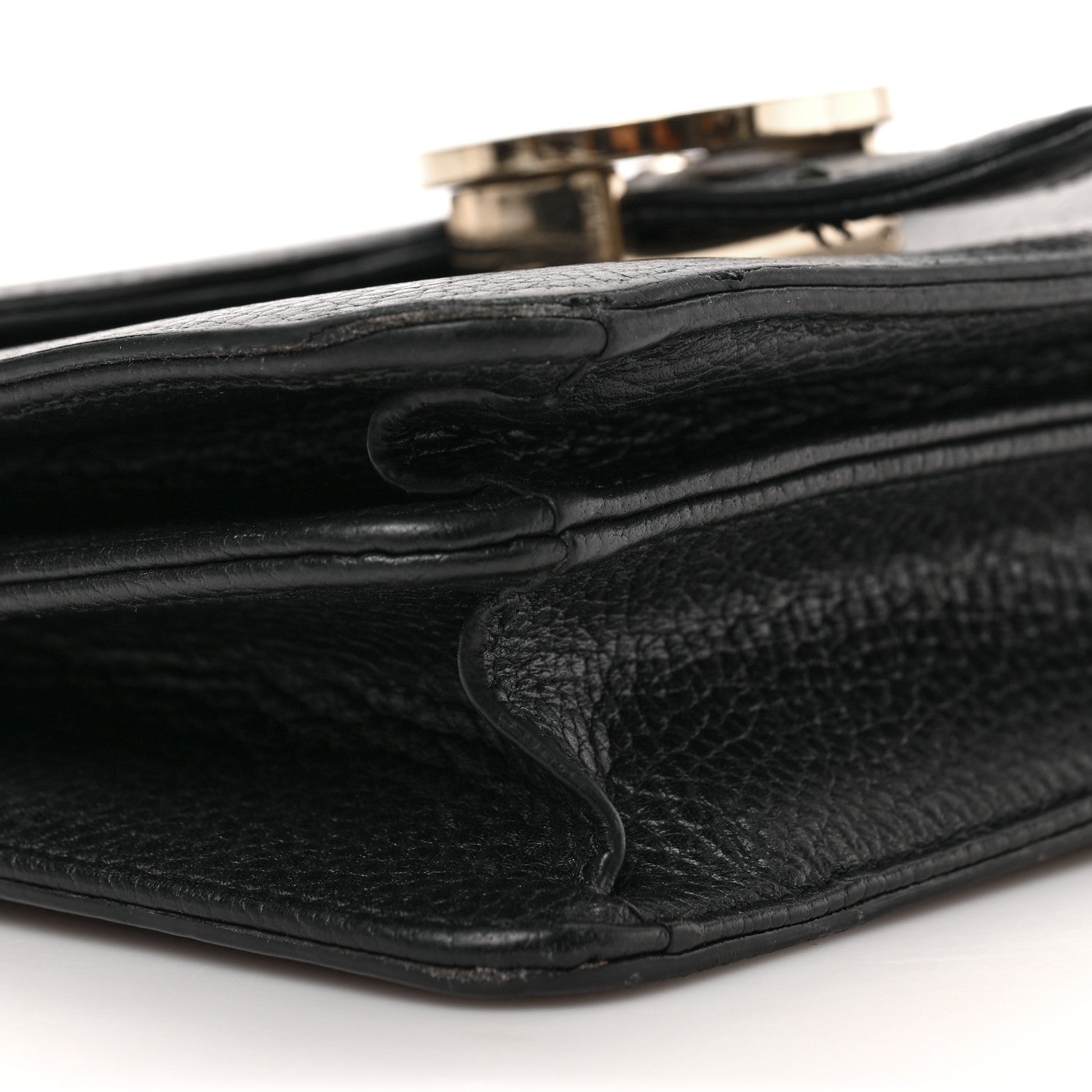 Gucci Dollar Calfskin Small Interlocking G Shoulder Bag Black 8 of 10