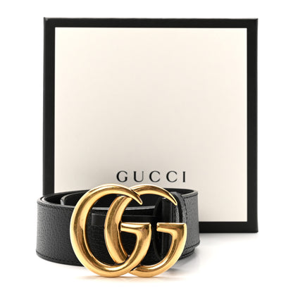 Gucci Textured Calfskin Double G 40mm Belt 85 34 Black 6 of 6