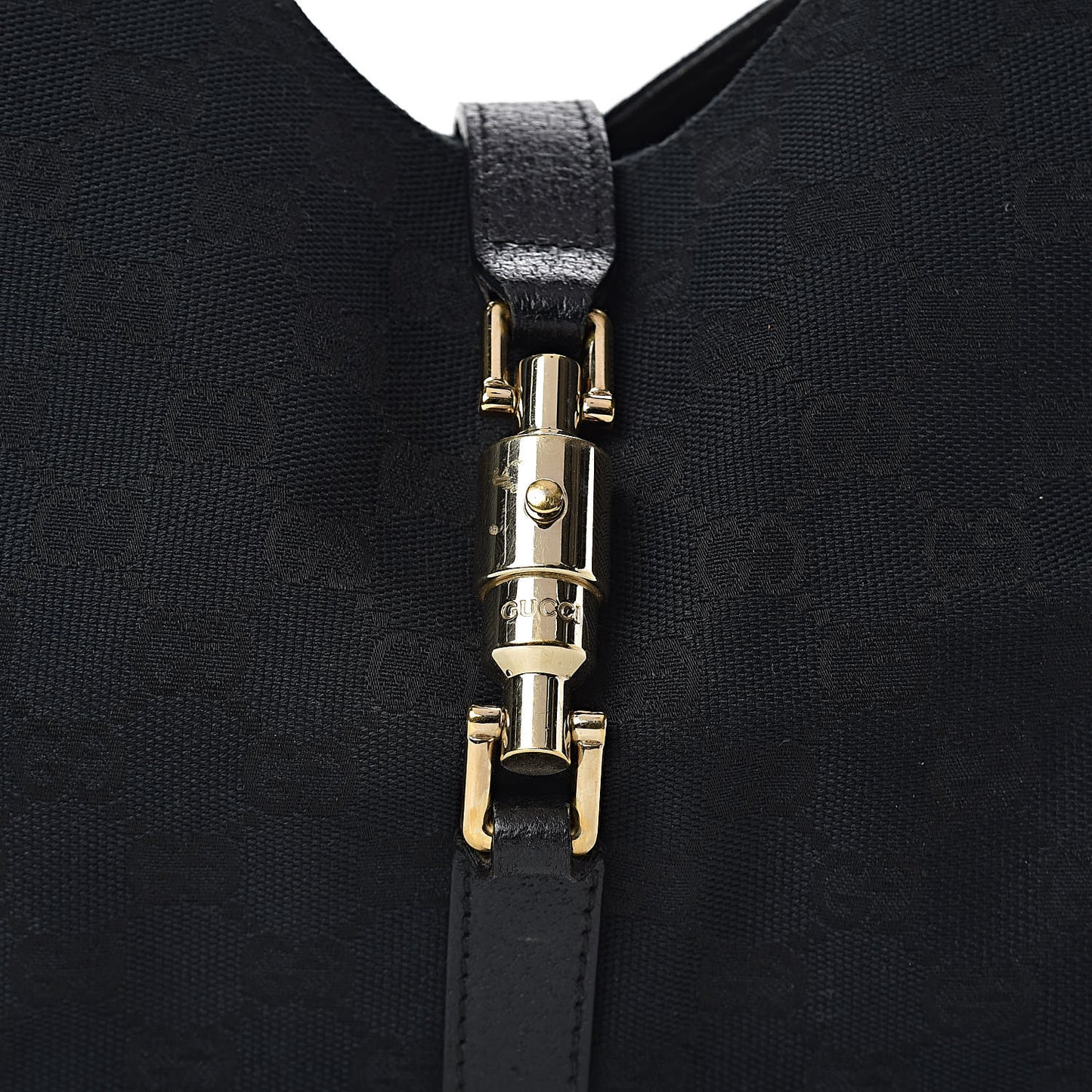 Monogram Calfskin Large Bardot Tote Black