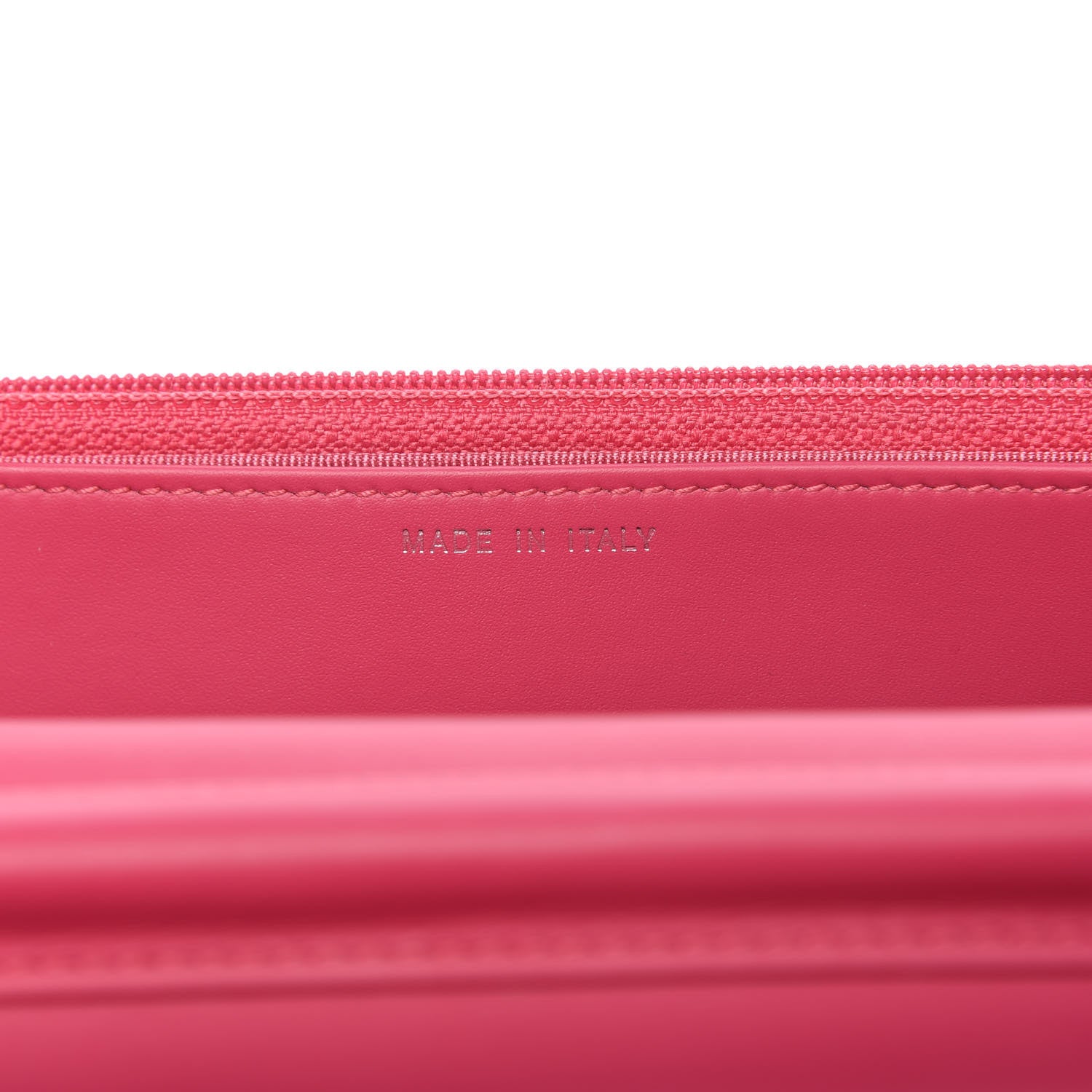Chanel Patent Quilted Wallet On Chain WOC Fuchsia 9 of 11