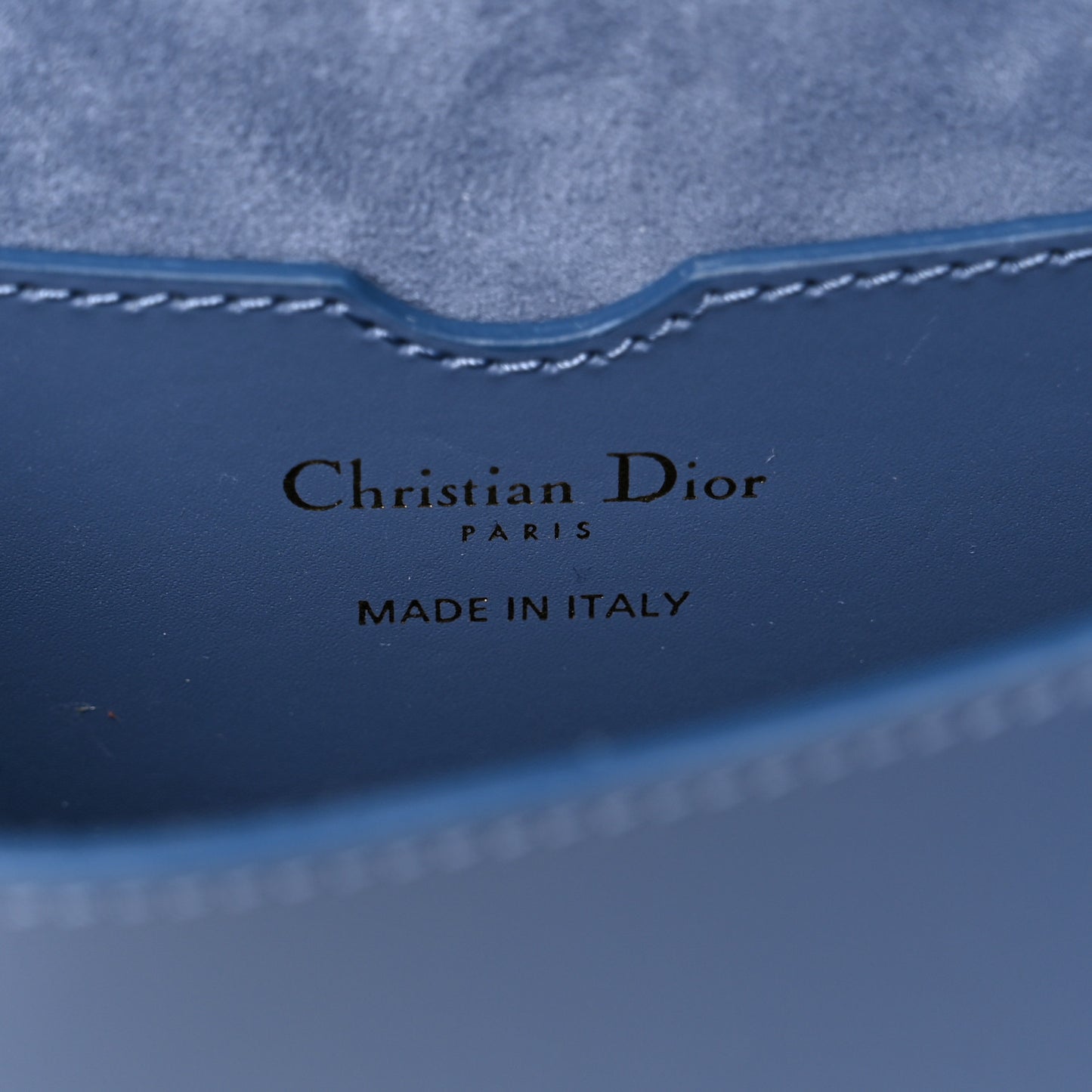 Box Calfskin Medium Bobby Flap Denim Blue