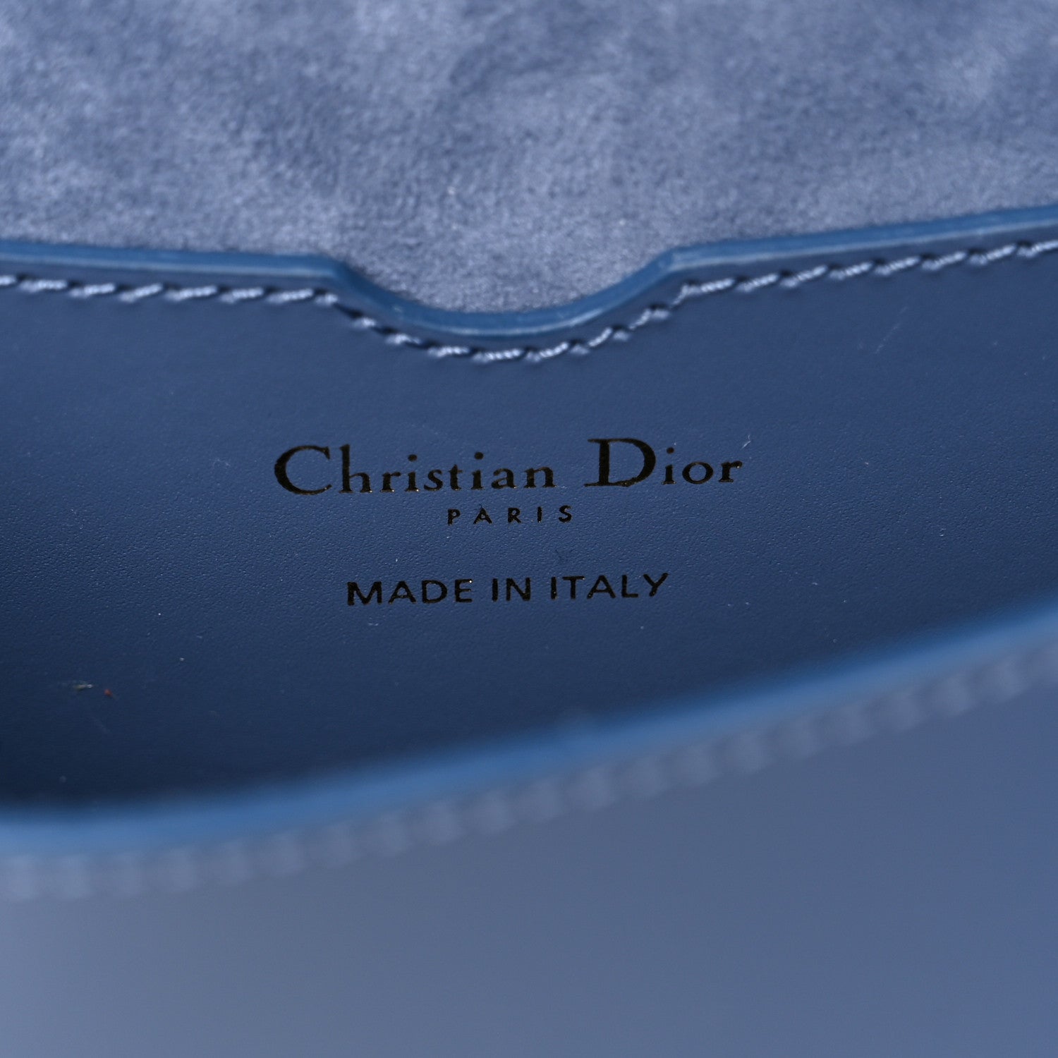 Christian Dior Box Calfskin Medium Bobby Flap Denim Blue 6 of 13