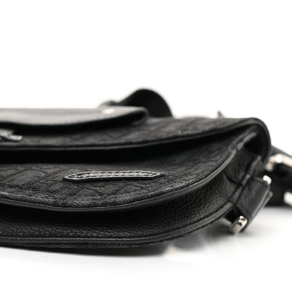 Christian Dior Oblique Saddle Messenger Pouch Blue Black 8 of 9