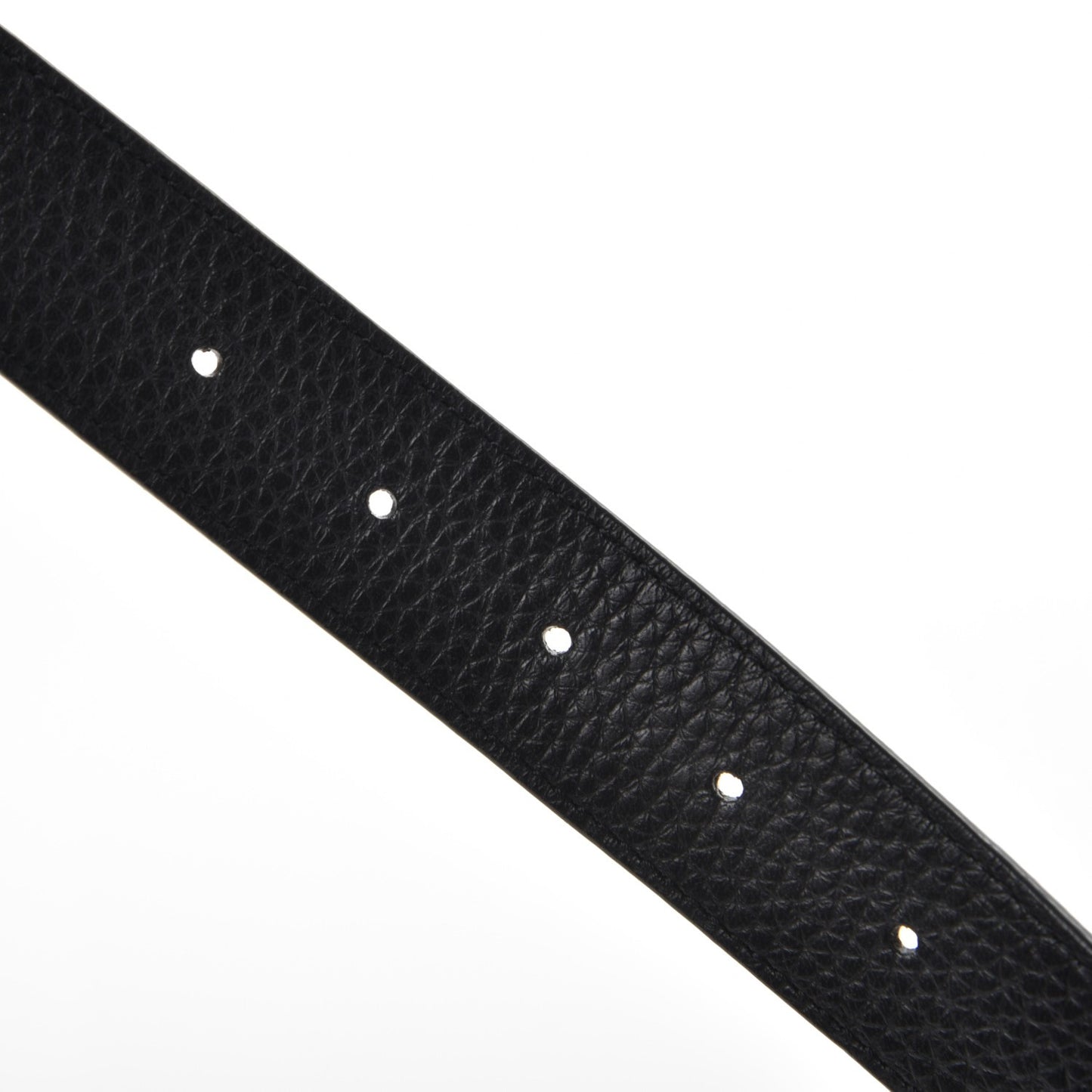 Taurillon Calfskin 30mm LV Initiales Reversible Belt 85 34 Black