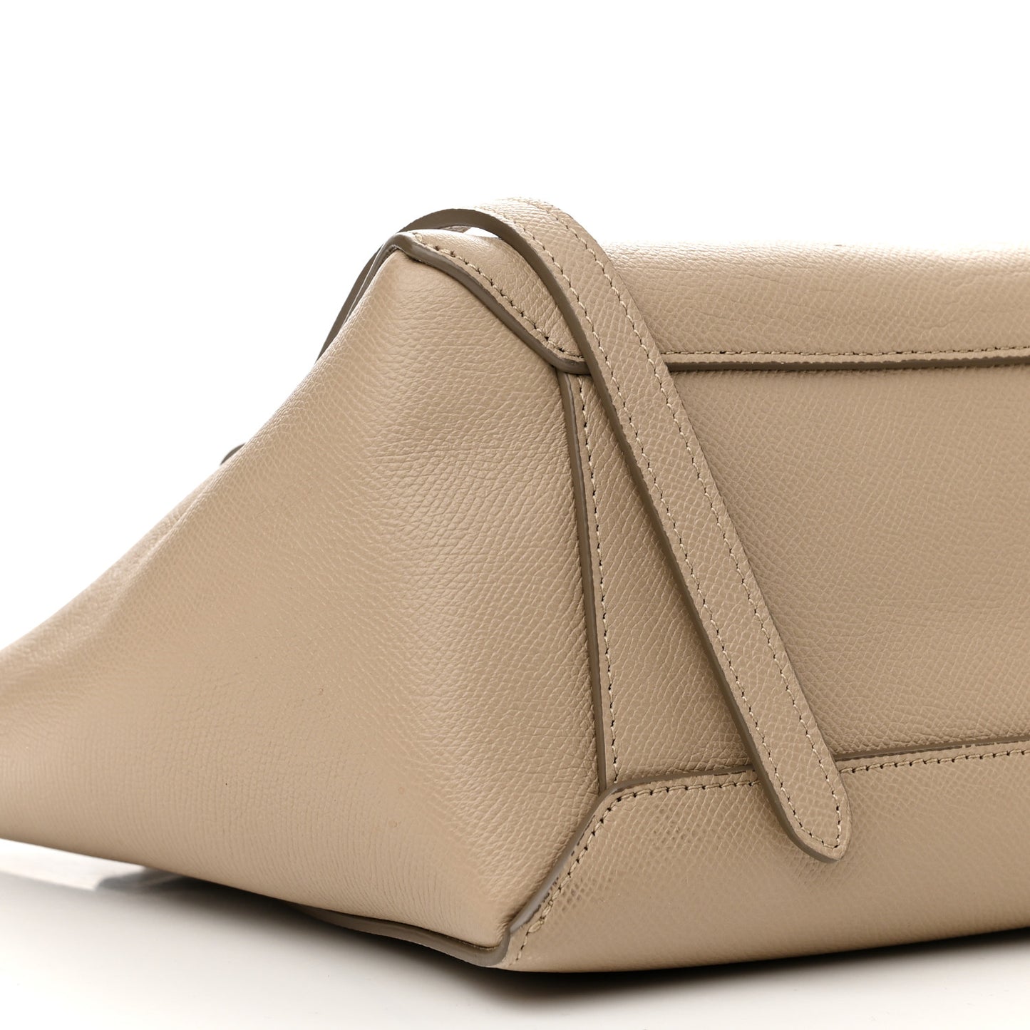 Grained Calfskin Micro Belt Bag Light Taupe