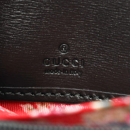 Gucci Calfskin Web Trapuntata GG Zip Around Wallet Black 6 of 7