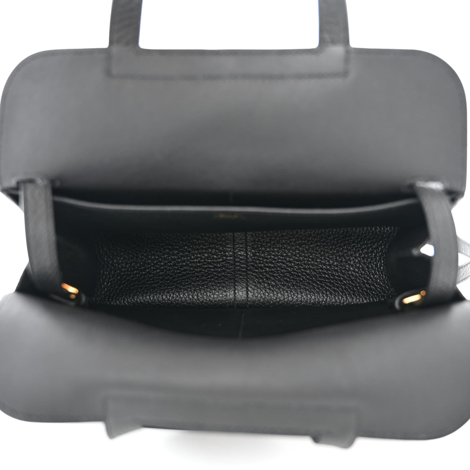 Hermes Taurillon Clemence Halzan 25 Black 6 of 11