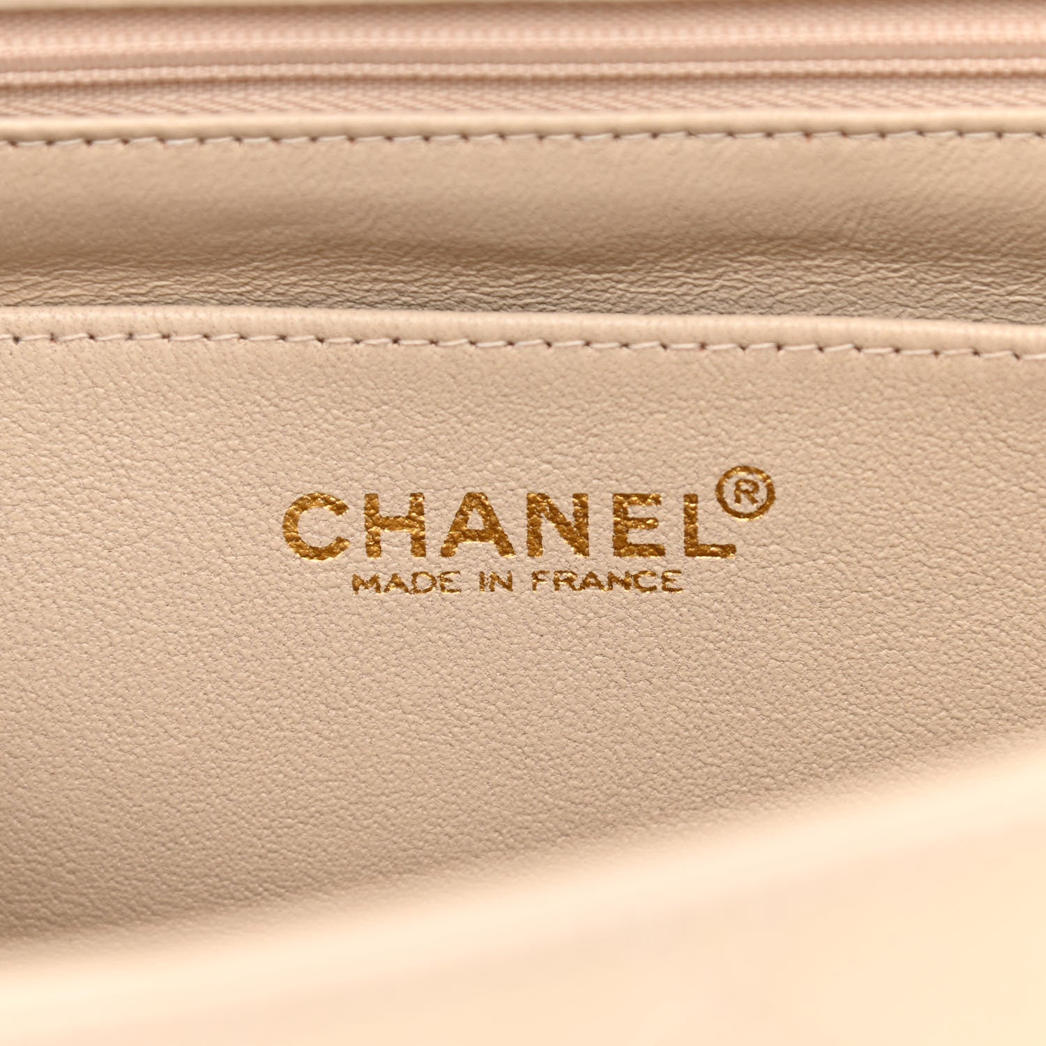 Chanel Lambskin Quilted Jumbo Single Flap Beige Clair 5 of 10