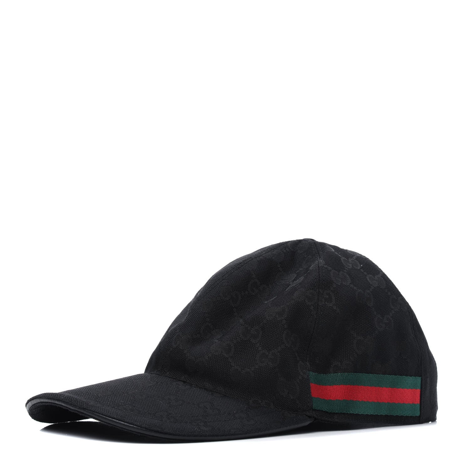Gucci Monogram Web Baseball Hat S Black 1 of 7