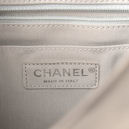 Chanel Iridescent Calfskin Chevron Quilted Small Urban Spirit Backpack Silver 6 of 10