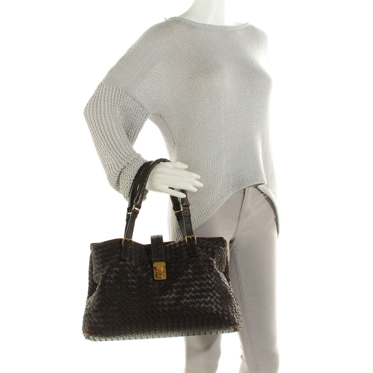 Bottega Veneta Nappa Intrecciato Medium Roma Tote Moro 2 of 8