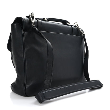 Salvatore Ferragamo Calfskin Briefcase Black 3 of 9