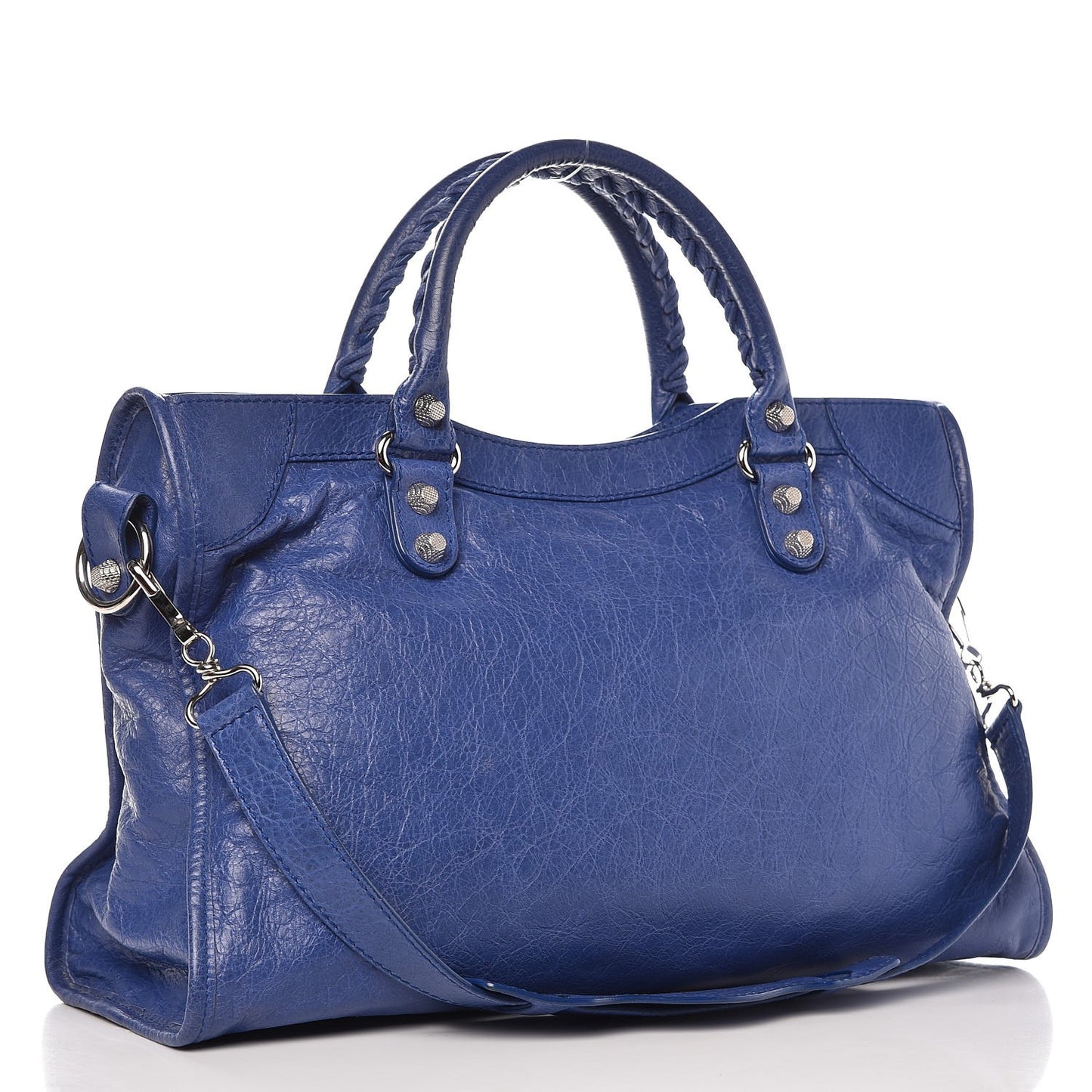 Agneau Giant 12 Silver Hardware City Bleut Bleu Glacier