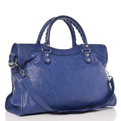 Balenciaga Agneau Giant 12 Silver Hardware City Bleut Bleu Glacier 3 of 8