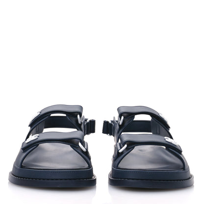 Chanel Rubber CC Dad Sandals 40 Navy 3 of 9