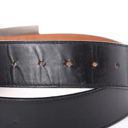 Louis Vuitton Calfskin Jeans Belt 90 36 Black 6 of 12