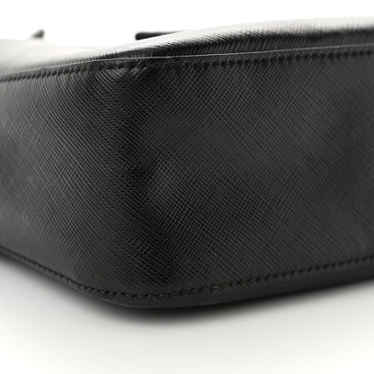 Salvatore Ferragamo Hammered Calfskin Lydia Bow Camera Bag Black 8 of 12