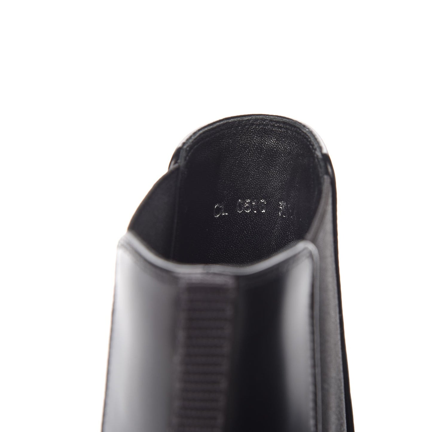 Glazed Calfskin Crystal Tomboy Ankle Boots 38 Black
