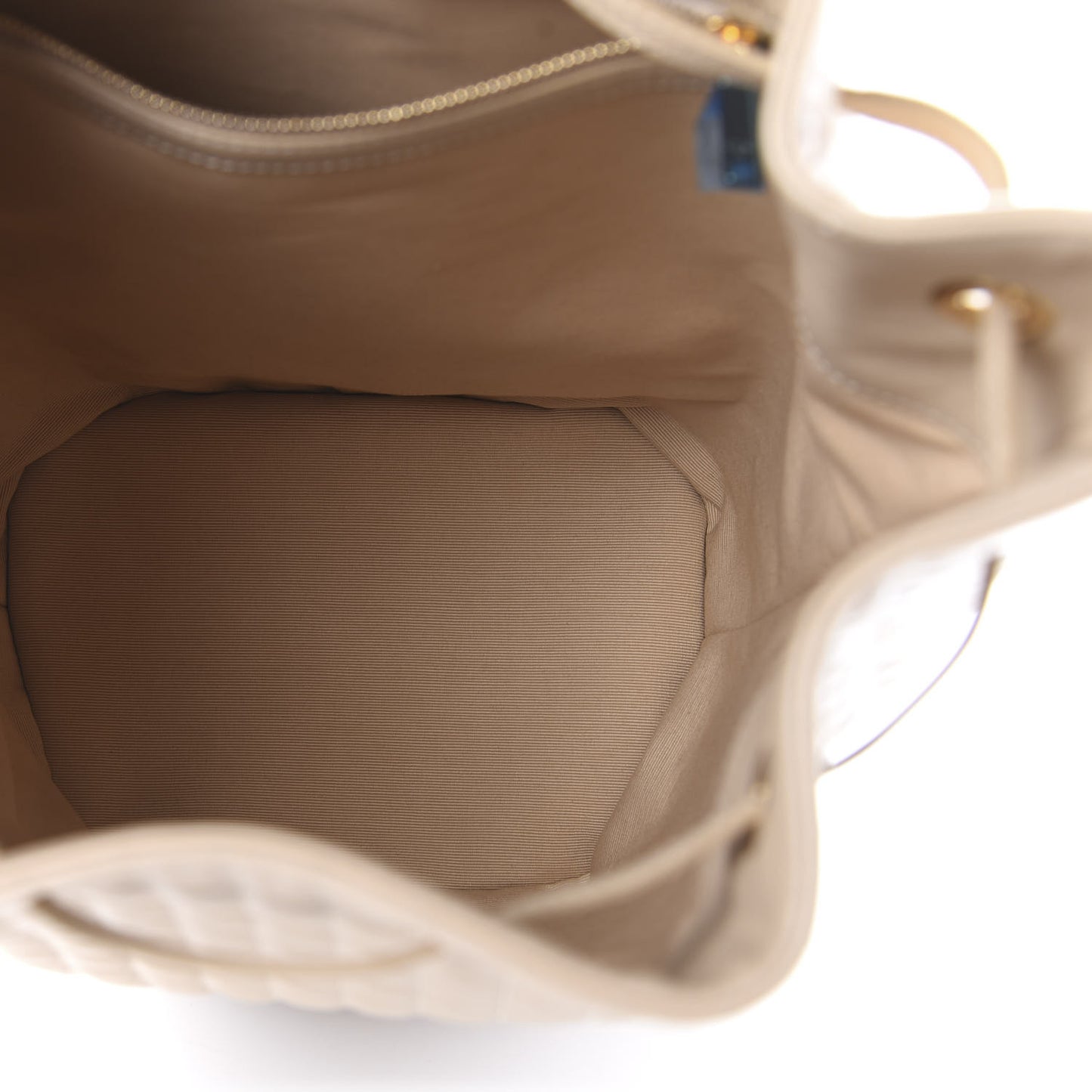 Calfskin Quilted Small C Backpack Nude