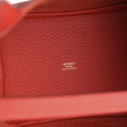 Hermes Taurillon Clemence Picotin Lock 18 PM Rouge Tomate 6 of 10