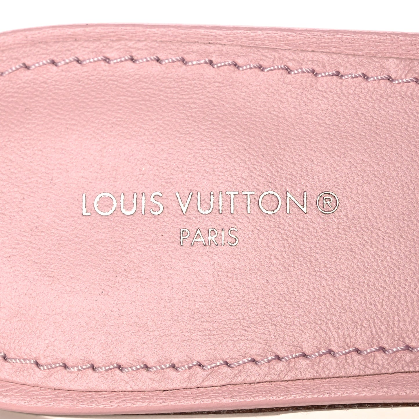 Lambskin Embossed Monogram Revival Flat Mules 39 Light Pink