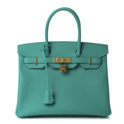 Hermes Epsom Birkin 30 Vert Verone 1 of 11
