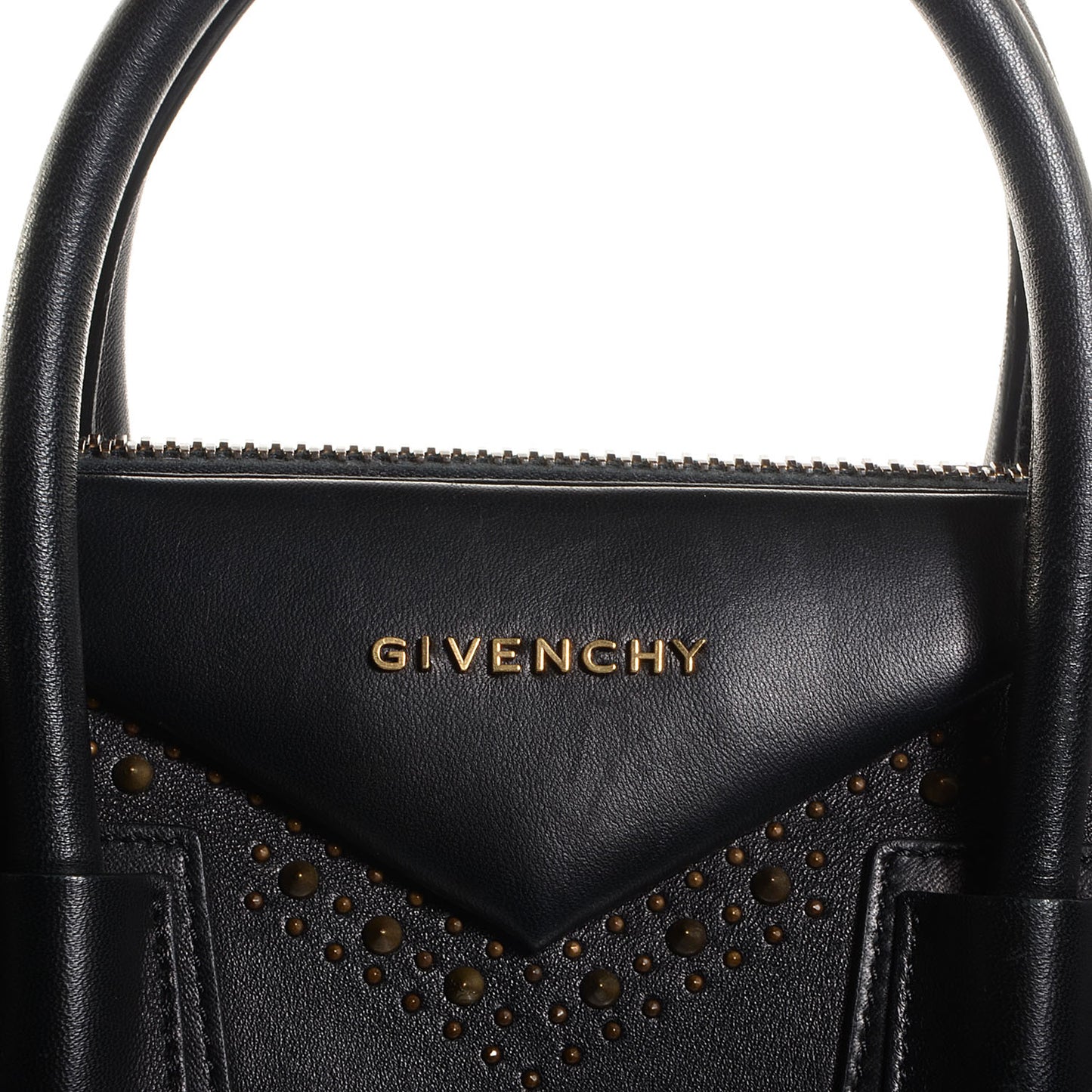 Calfskin Medium Studded Antigona Black