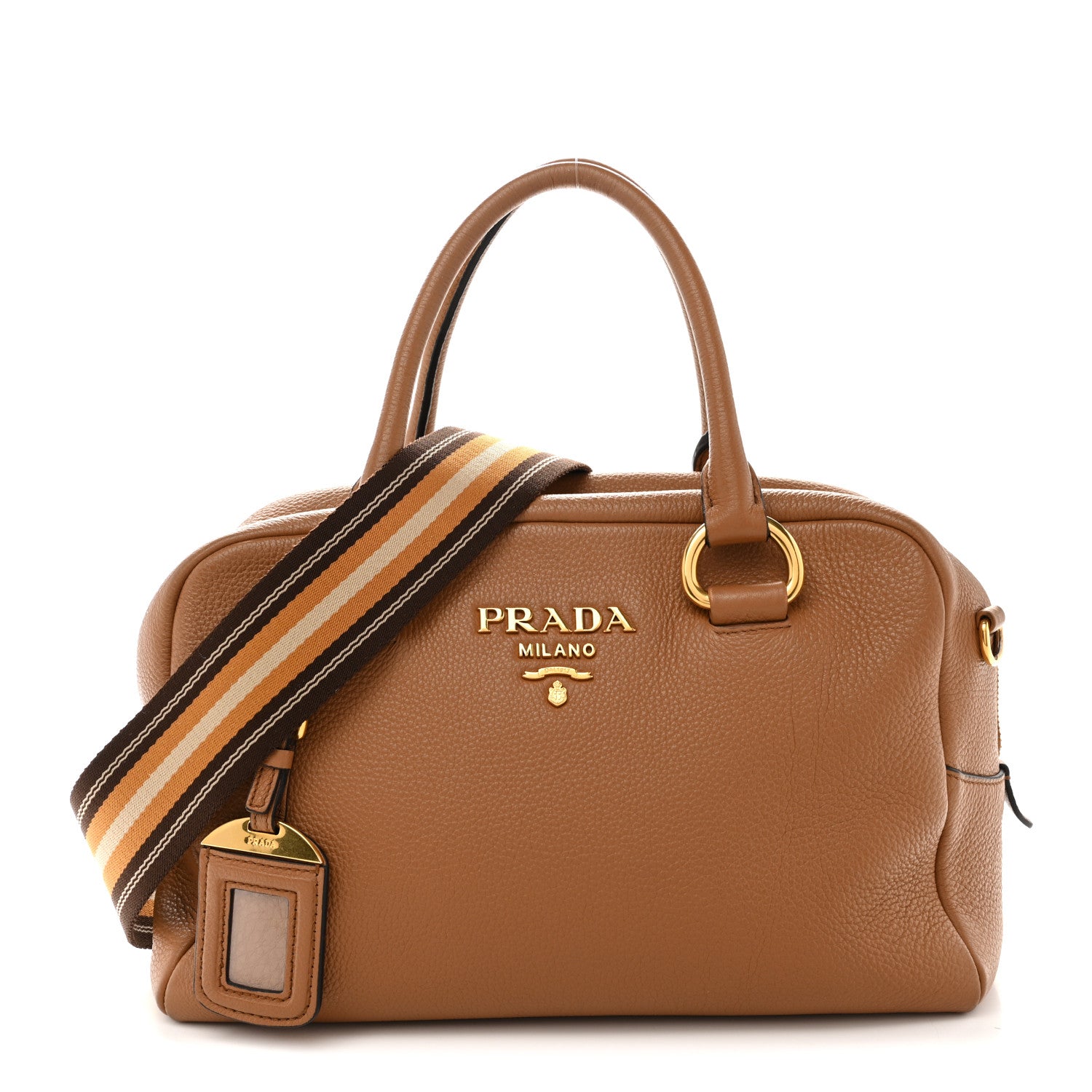 Prada Vitello Phenix Bauletto Caramel 1 of 15
