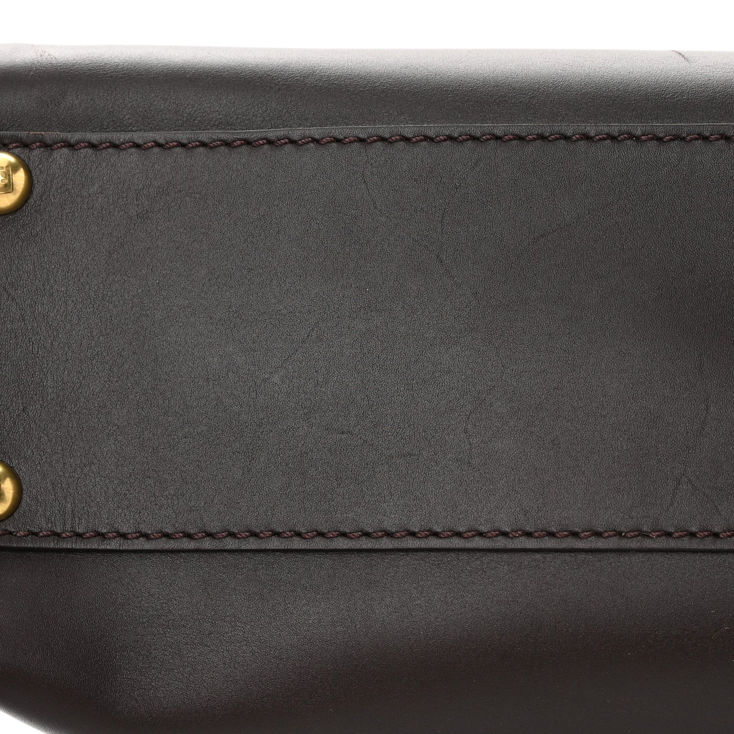 Fendi Vitello Calf Hair Zebra Print Medium Peekaboo Iconic Satchel Black 18 of 20