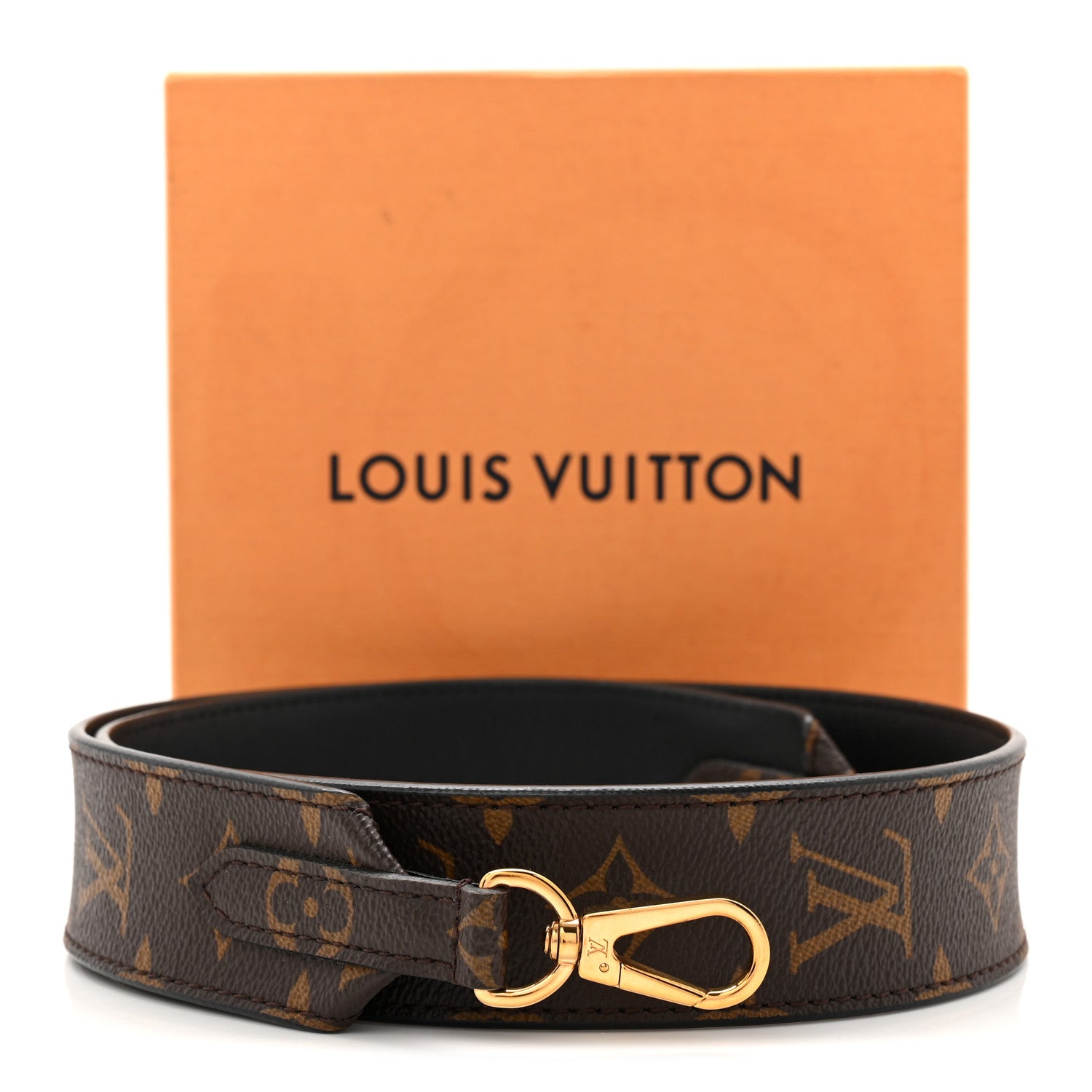 Louis Vuitton Monogram Bandouliere Shoulder Strap Black 5 of 5