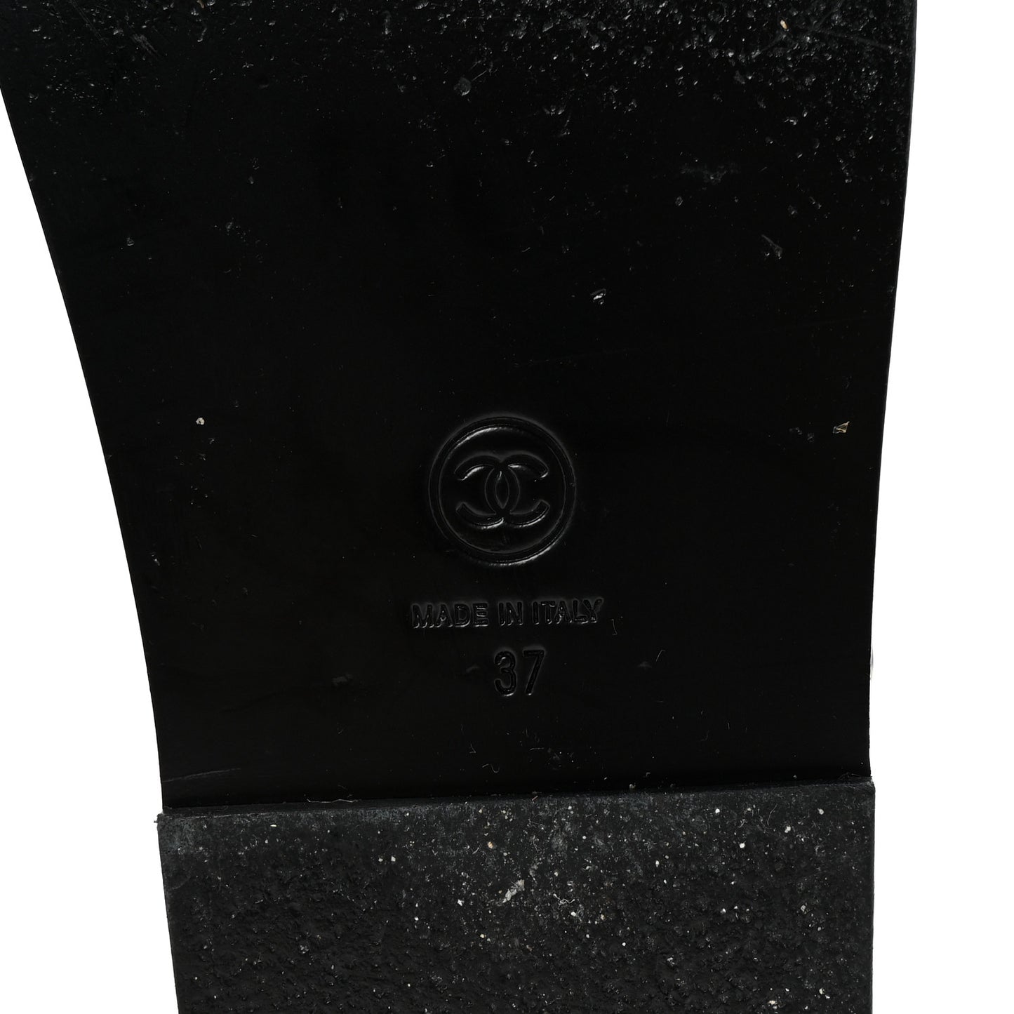 Lambskin Crystal CC Velcro Dad Sandals 37 Black